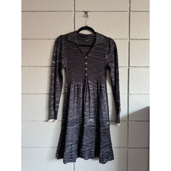 Women's Free People Bohemian Lagenlook Rain or Shine Sweater Dress size S - Picture 3 of 5